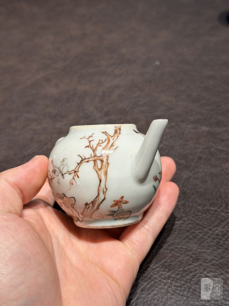 清乾隆 粉彩花鸟纹茶具一套25件 - 图44